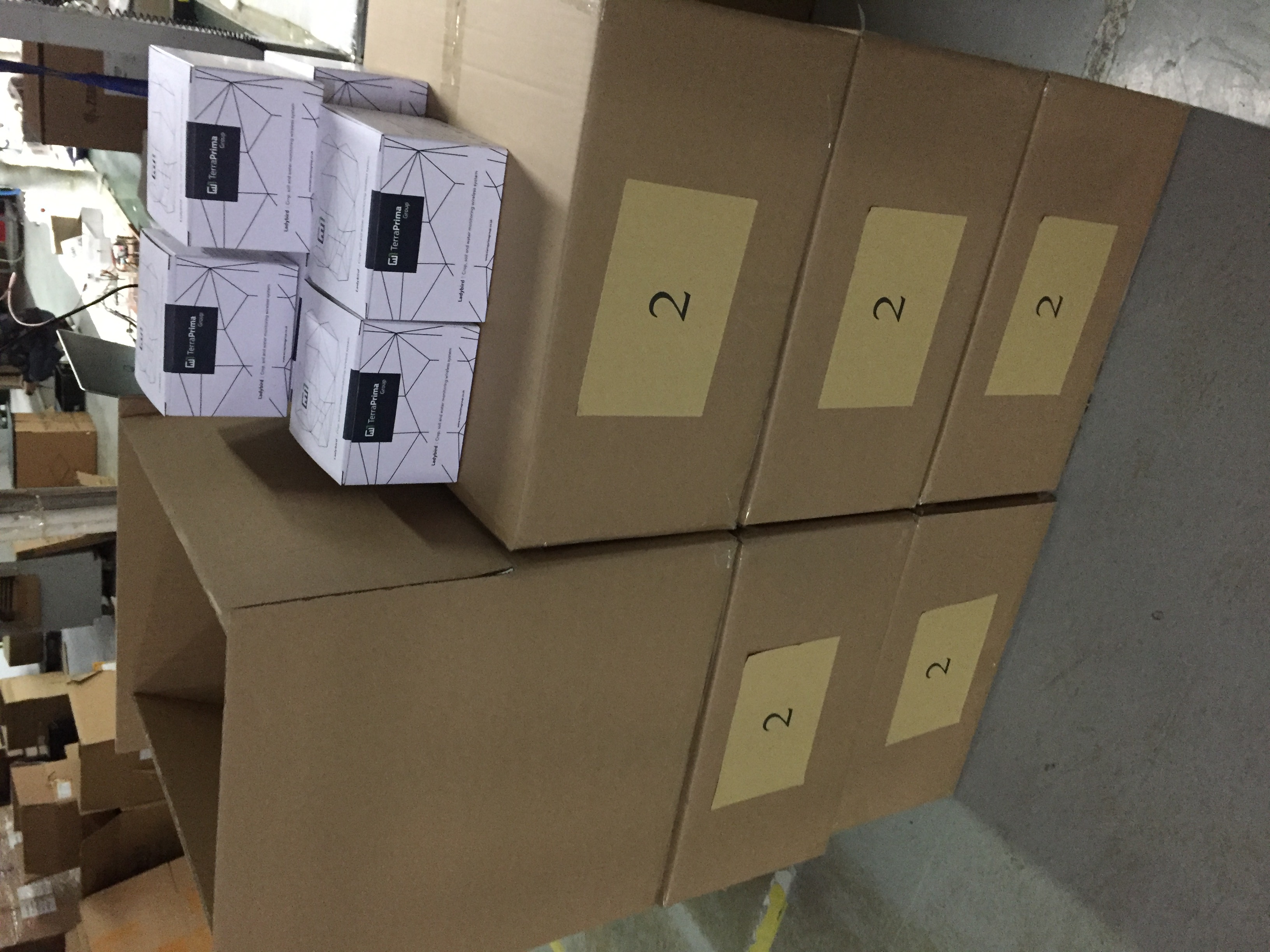 Ladybird P units boxed for shipment